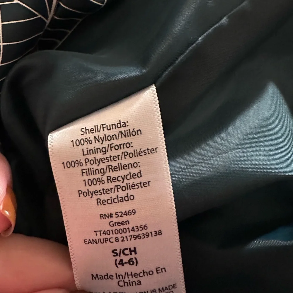Time and Tru teal Quilted Jacket - Picture 6 of 6